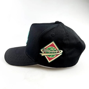 High Quality Sporty 6 Panel <b>Waterproof</b> Cotton 3D Embroidery Fruit Design Custom Fitted Frame Metal Buckle Snapback Baseball <b>Cap</b> - Product Image 6