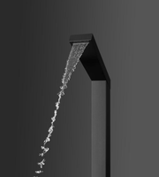 2025 panneau de bain et douche populaire noir mat douche extérieure 316 S321-2 de douche de piscine en acier inoxydable