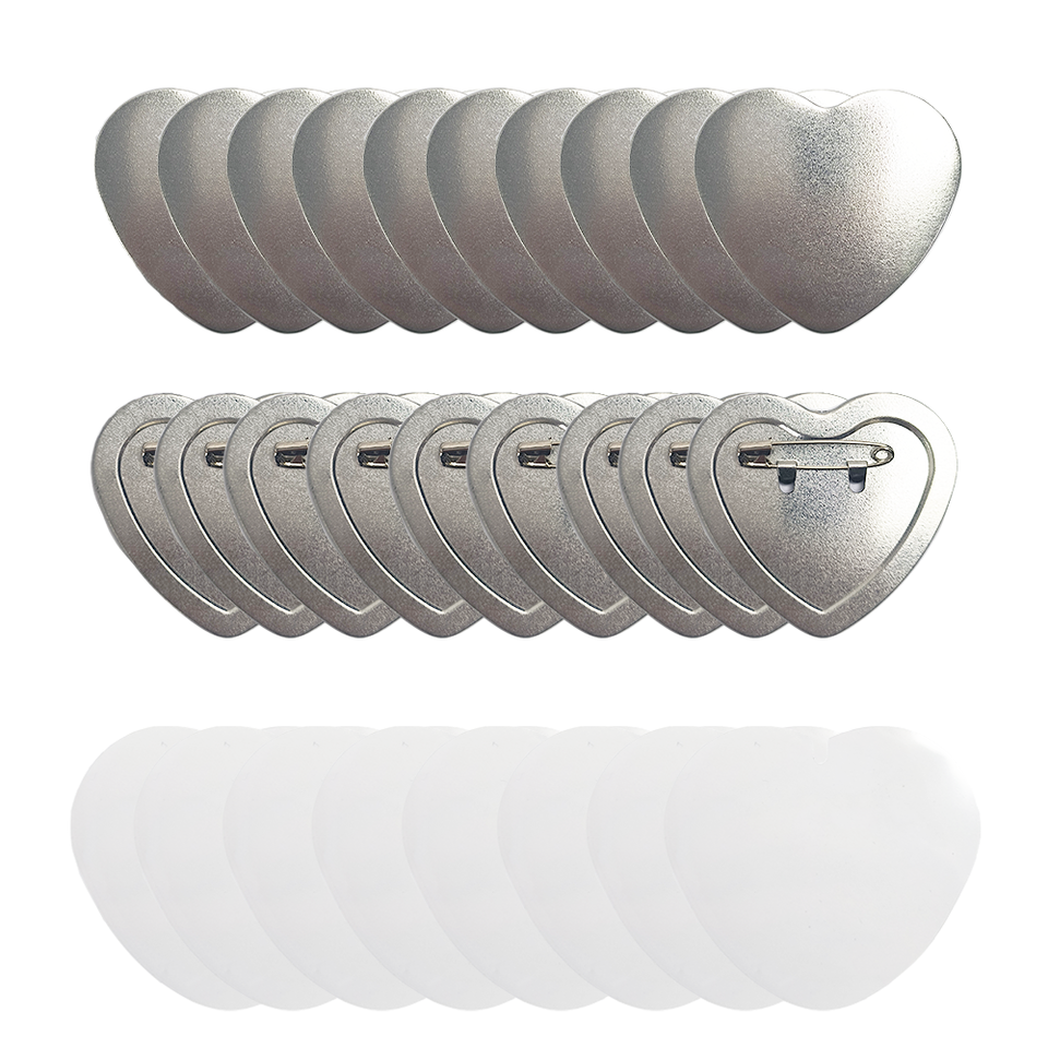 Heart Shape Button Making Material - 18kg, 6 Color Print