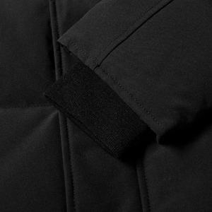 Veste parka en duvet de canard à fermeture éclair pour homme avec logo personnalisé, en polyester et plumes, avec service OEM pour la saison hivernale - Product Image 4