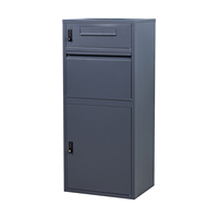 Allemagne Smart Postbox Boîte aux lettres en métal résistant aux intempéries et boîte de livraison de colis Dropbox Briefkasten pour le stockage de colis en toute sécurité