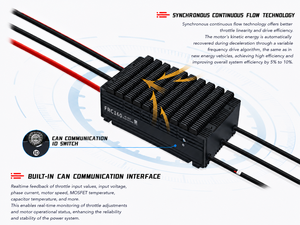 Controlador Electrónico de Velocidad FOC BLDC ESC <span class=keywords><strong>UF160</strong></span> V2 48-96S LiPo para Drones, 160A 14-57kW, para Sistemas de Potencia de Alto Voltaje para Modelismo RC - Product Image 3