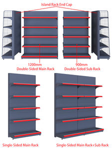 Estantería en frío de acero resistente para góndola de supermercado, estantes metálicos para supermercado, estantes para supermercados - Product Image 4
