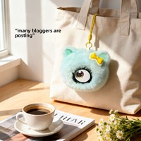 KI-Dialog-Polyesterfaser-Plüschtier-Mädchen-Rucksack-Anhänger-Dekoration, intelligenter Haustier-Begleiter-Roboter für Kinder