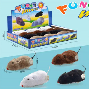 Juguete para Gatos de Peluche con Resorte Automático, Simulación de Ratón, Venta al Por Mayor del Fabricante, Empaquetado en Caja - Product Image 1