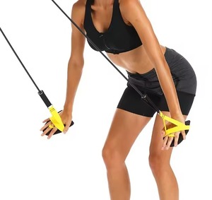 Entraîneur de natation, exerceur, bande d'entraînement des bras sur terre sèche, cordes d'étirement de natation avec <span class=keywords><strong>poignée</strong></span> en plastique, palmes de natation - Product Image 6