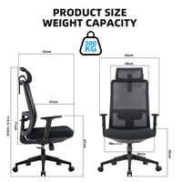 Sélection du distributeur Chaises ergonomiques en maille pivotantes pour la direction Ensembles de table et de chaise de bureau Ordinateur du personnel Chaise de travail de bureau