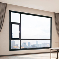 Fenêtres et portes en aluminium pour maisons, grand puits de lumière coulissant avec verre blindé, auvent en aluminium, toit à double vitrage