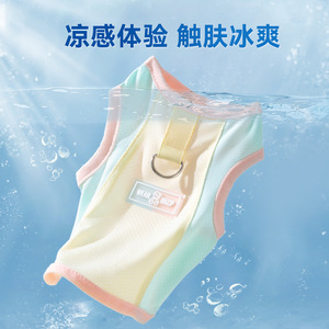 Ropa de protección solar de malla fina para primavera <span class=keywords><strong>y</strong></span> verano para perros pequeños <span class=keywords><strong>y</strong></span> medianos, como Teddy <span class=keywords><strong>y</strong></span> Bichon, chaleco para mascotas, ropa fresca - Product Image 2