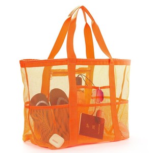 <span class=keywords><strong>Bolso</strong></span> de playa de malla con logotipo personalizado al por mayor, de gran capacidad, para accesorios de playa, viajes, natación, compras. - Product Image 2