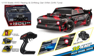 1/16 4WD 2.4G radiocommande châssis tout métal RC haute vitesse dérive voiture de course pneus de course télécommande jouets camions 36 KM/H - Product Image 2