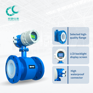 Digital Electromagnetic Liquid <strong>Flow</strong> <strong>Meter</strong> - 24VDC/220VAC with <strong>RS485</strong> Transmitter Industrial High Accuracy - Product Image 2