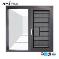 Ventana Francesa para Hotel, Marco de Aluminio con Rotura de Puente Térmico, Triple Acristalamiento, Ventanas Abatibles con Rotura de Puente Térmico
