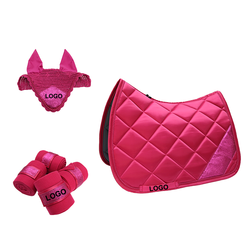 Набор блестящих одеял для верховой езды, вязаные крючком капоты для прыжков GP