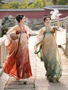 Gran oferta disfraz <span class=keywords><strong>Hanfu</strong></span> falda de mujer camisa de manga grande seda mejorada elegante Hada estilo chino - Product Image 3