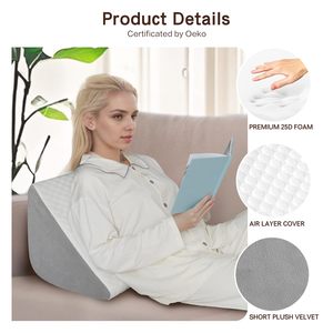 Almohada Triangular <span class=keywords><strong>de</strong></span> Espuma para Piernas y Rodillas, Cojín Triangular Personalizado para Elevación <span class=keywords><strong>de</strong></span> Pies, Rodillas y Piernas, Almohada Ortopédica para Dormir, Cuña para <span class=keywords><strong>la</strong></span> Espalda y <span class=keywords><strong>la</strong></span> <span class=keywords><strong>Cama</strong></span> - Product Image 5