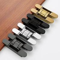 Charnières de porte dissimulées 3D réglables en zinc – Charnière de meuble silencieuse, durable et multi-angles réglables pour portes en bois