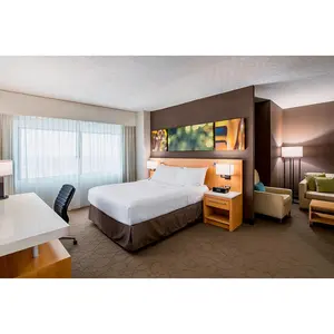 Delta oteller Marriott şık yenilenmiş otel konuk odası mobilya King Studio otel yatak setleri