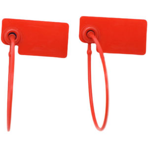 REP505 Segel Plastik Sekali Pakai Anti-Pemalsuan Strip Penyegel >200N Kekuatan Tarik Panjang 190mm untuk Sepatu Pakaian - Product Image 3