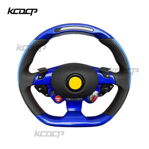 Volante Deportivo de Fibra de Carbono con LED para <span class=keywords><strong>Ferrari</strong></span>, Actualización para GTC4, 458, 488, <span class=keywords><strong>FF</strong></span>, F12 - Product Image 3