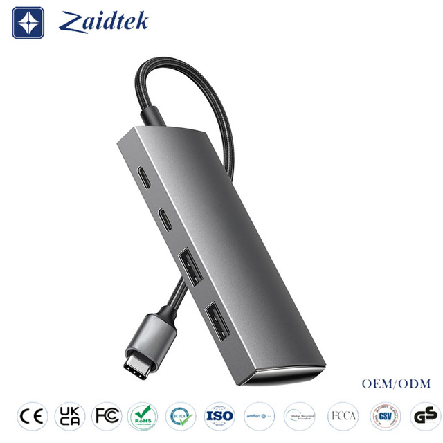 4 Port USB C Hub to 4K HD PD Fast Charge USB 3.0 2.0 HUB Adapter 4K 30Hz Charging Docking