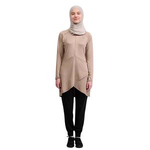Vtement Modeste Femme Robes Modeste Manteaux Fermeture à glissière avant <span class=keywords><strong>Allaitement</strong></span> Sport Wear Modest Gym Dress Abaya Dubai - Product Image 2