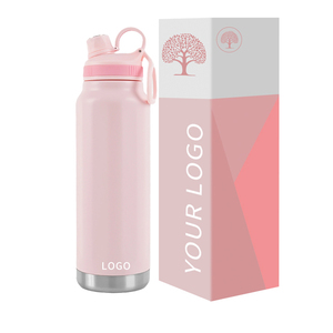High Quality Custom Logo 800ml 1000ml 304 Stainless Steel Thermal Leak Proof Keep <b>Hot</b> or Cool Vacuum Flask with Handle - Product Image 1