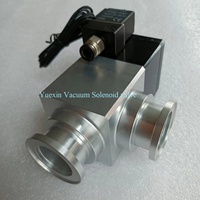 Válvula Solenoide de sellado de acero inoxidable, válvulas de obturador deslizante de puerta, KF CF ISO