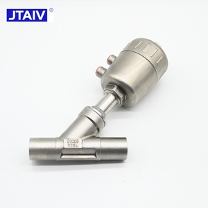 Válvula de Ángulo Soldada de Acero Inoxidable 304 Personalizable OEM, Control Neumático de Alta Temperatura, NPT/BSPT DN10~DN80, Agua/Gas 1 - Product Image 5