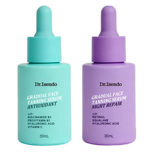 Sérum Bronzeador Corretor de Tom de Pele Médio Suplementos de Autobronzeamento Natural Sem Silicone Anti-Inchaço para Corpo e Rosto - Product Image 1