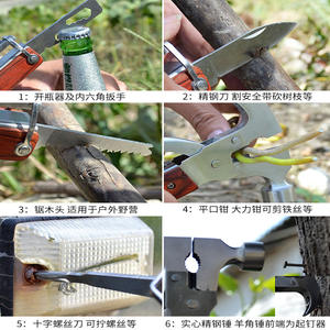 Marteau de sécurité multifonctionnel en acier inoxydable pour voiture, outil d'urgence pour briser les vitres et le sauvetage, acier pur - Product Image 5