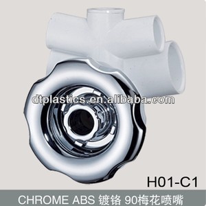 Nuovo Global H01-S4 vendita calda 90mm lucidato SS copertura mezzo pollice 1 pollice raccordo per tubi in PVC <span class=keywords><strong>vasca</strong></span> idromassaggio jet Whirlpool accessori - Product Image 6