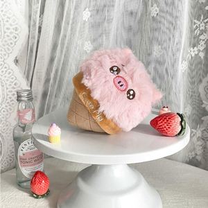 Food Cherry Cake Plush KeychainToys Simulation Food Cake Egg <b>Soft</b> <b>Stuffed</b> Doll Backpack Decor Birthday Claw Machine Plush Gift - Product Image 5
