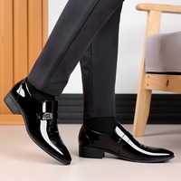 Herren Business Formelle Kunstleder-Schuhe Leichte Trendige Flache Oxford-Hochzeitsschuhe Büro-Anzugschuhe