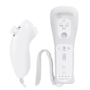 2 in1remote&Nunchuk Controller For Nintendo Wii with Silicon Case