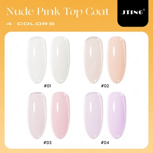 JTING 2024 Nouvelle Tendance 4 Couleurs Rose Nude Top Coat 15ml Bouteille Gel Polish Pigment Unique ODM Personnalisé Marque Privée Logo - Product Image 5