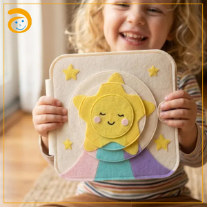 Libros Sensoriales de Fieltro Hechos a Mano de Alta Calidad, Personalizables, con Colores Suaves, Juguetes Educativos para Niños en Edad Preescolar - Product Image 2