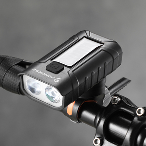 Phare de vélo solaire rechargeable par USB JOHORSE 130lm 3030 LED avec klaxon 120dB 6 modes Éclairage <span class=keywords><strong>avant</strong></span> de vélo étanche CB-18141 - Product Image 5