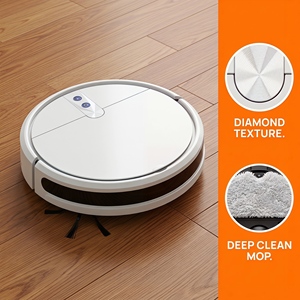 D3-006 Robot Vacuum <b>Mop</b> with 1500-1999Pa Suction Gyroscope Navigation App Control HEPA Filter Household <b>Cleaning</b> - Product Image 5