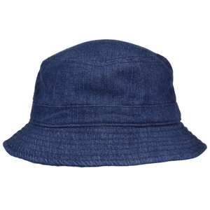 Sombrero de Pescador de Mezclilla Azul Marino Personalizado con Ala Corta y Tu Propio Logotipo - Product Image 1