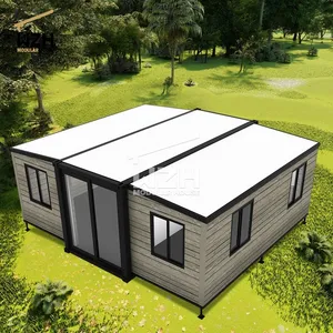 Công nghiệp-chic mở rộng prefabricated Villa Duplex nhà kế hoạch gấp nhà tiền chế