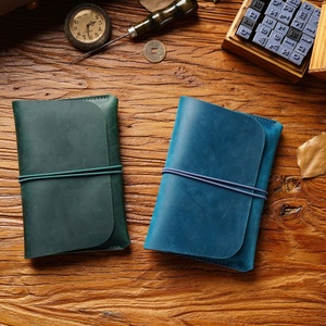 Custom Leather Passport Cover Vintage Card Holder Travel Wallet Boarding First Layer Cowhide Passport Holder - Product Image 6