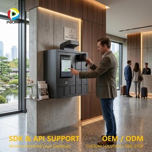 Quiosco de autoregistro con escáner de pasaportes y verificación de identidad para registro de huéspedes de hotel - Product Image 1
