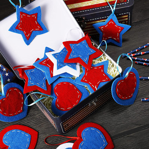 Décoration suspendue en feutre durable en forme d'étoile, nouvelle conception, best-seller mondial, pour le salon, usage quotidien - Product Image 3