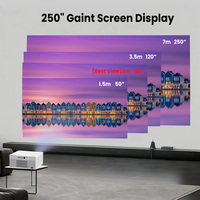 Nuevo Proyector Inteligente A80W de 100 Pulgadas, Android, 1080P, 4K, HD, para el Hogar y Negocios