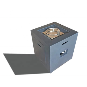 Mesa de pozo de fuego de gas al aire libre con muebles de patio de cemento para decoración de jardín - Product Image 2