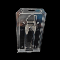 Boîte pliante transparente en PET personnalisée à estampage à chaud, emballage en plastique thermoformé sous vide