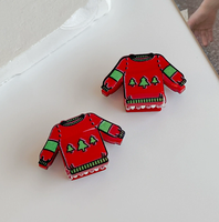 Barrettes à cheveux en acrylique de haute qualité, motif dessin animé de Noël, décoratives et festives, légères et portables