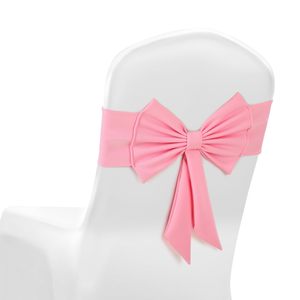 Fundas Elásticas para Sillas <span class=keywords><strong>de</strong></span> Spandex para Bodas, Lazos Decorativos Universales para Sillas - Product Image 1