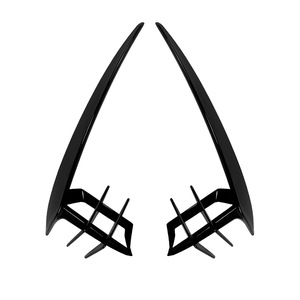 Audi A4 B9 Sline 2017-19 Front Air Intake Grille Spoiler Piano Black Carbon Fiber Texture ABS Retrofit Upgrade - Product Image 4